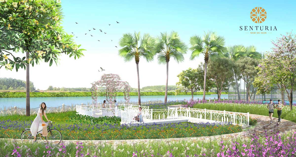 Khu công viên Hoa tại Senturia Nam Sài Gòn