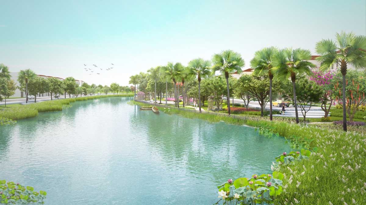 Khu công viên ven Sông Dự án Nhà phố – Biệt thự Senturia Nam Sài Gòn